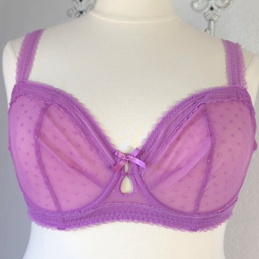 Adore Me 40D Bra Unlined Underwire Purple